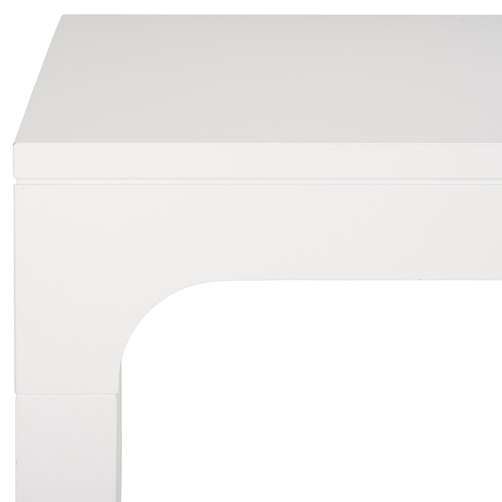 SAFAVIEH Gael White Rectangle Dining Table   60 in. W x 34 in. D x 30 in. H