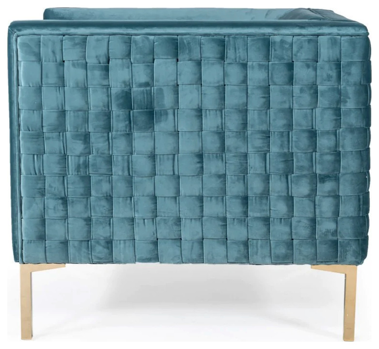 Dorien Modern Teal Arm Chair   Contemporary   Armchairs And Accent Chairs   by Rustic Home Furniture Deco  Houzz