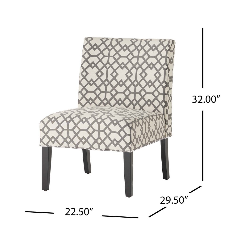 Kassi Geometric Pattern Accent Chair by Christopher Knight Home   22.50\