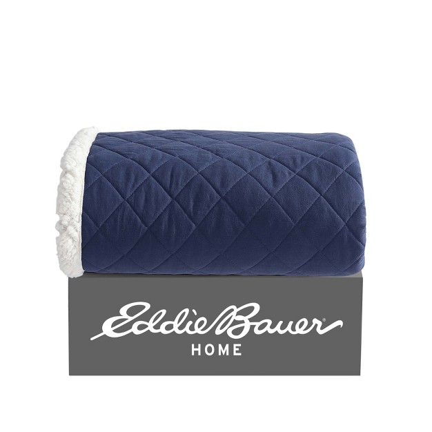 Eddie Bauer Essential Blue Throw Blanket