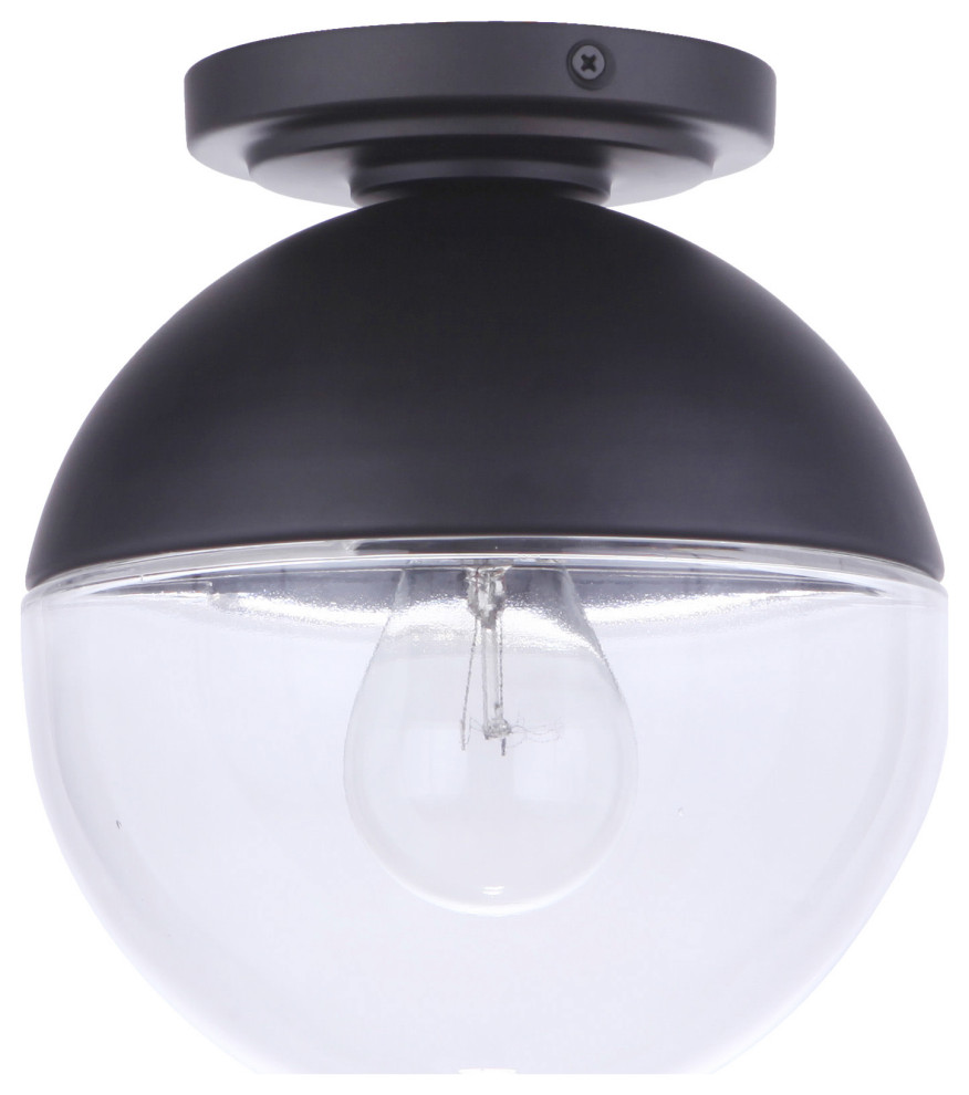 Craftmade ZA3417 Evie 8 quotW Outdoor Flush Mount Globe Ceiling   Contemporary   Outdoor Flush mount Ceiling Lighting   by Buildcom  Houzz