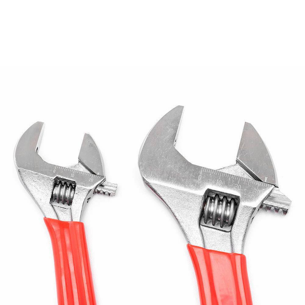 Crescent 6 in. and 10 in. Chrome Cushion Grip Adjustable Wrench Set (2-Piece) AC2610CVS