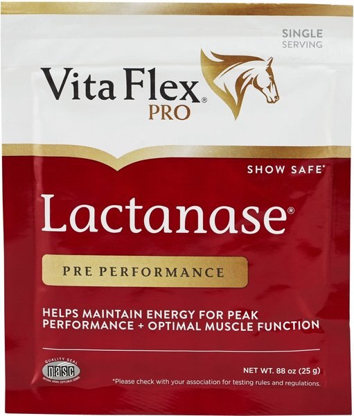 Vita Flex Pro Lactanase Muscle and Metabolism Powder Horse Supplement， 25-gm packet