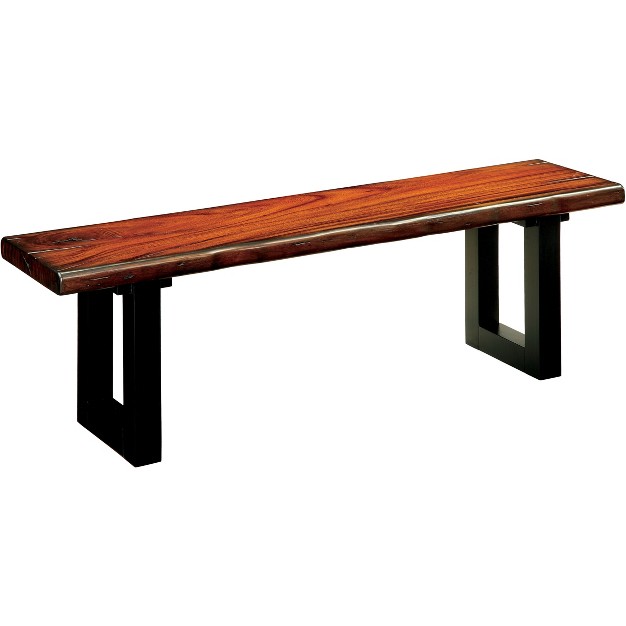 Taylor Rustic Two tone Bench Light Oak Homes Inside Out