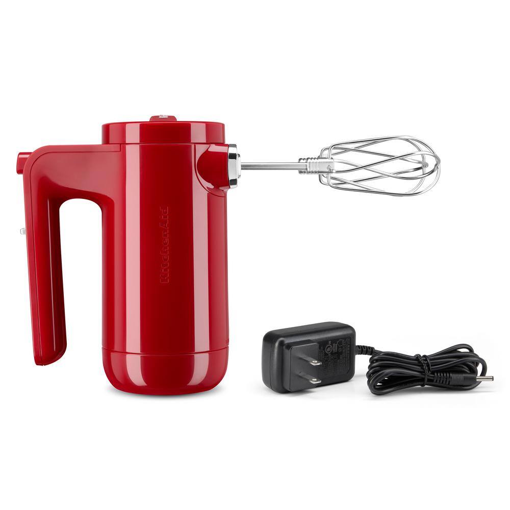 KitchenAid Cordless 7-Speed Empire Red Hand Mixer KHMB732ER