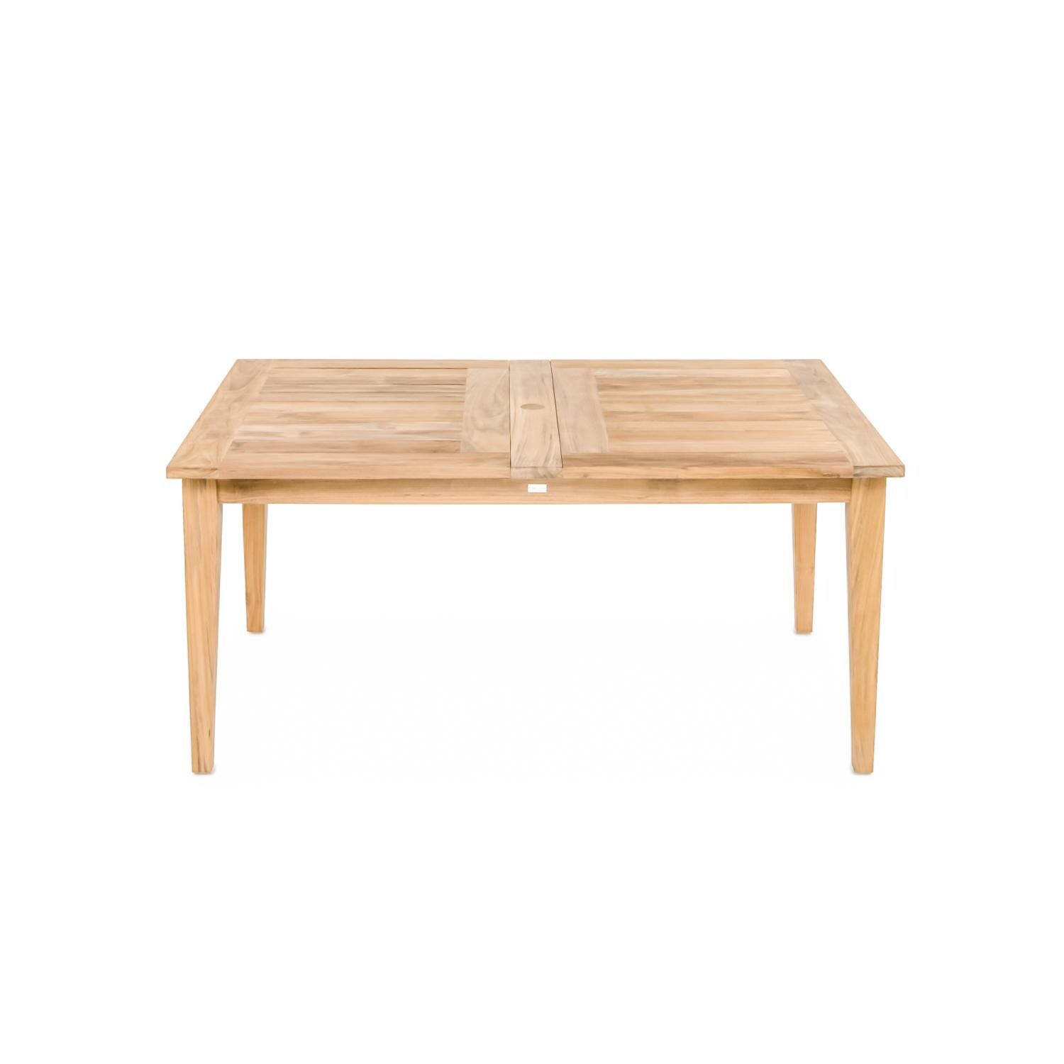 Signature Wistow Lane 80 X 42 Inch Rectangular Teak Patio Double Leaf Extension Dining Table