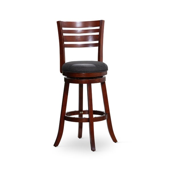 DTY Indoor Living Granby 4-Slat Back Swivel Stool