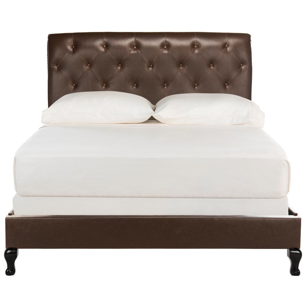 SAFAVIEH Hathaway Brown Bed (Queen)