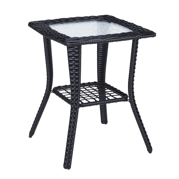 Outdoor Wicker Side Table