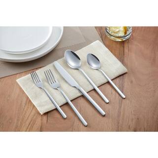 Home Decorators Collection Brenner 40-Piece Stainless Steel Flatware Set (Service for 8) KS6612-40P