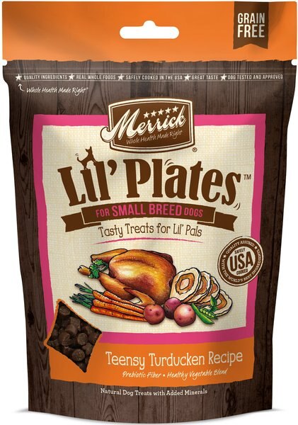 Merrick Lil' Plates Teensy Turducken Recipe Grain-Free Dog Treats