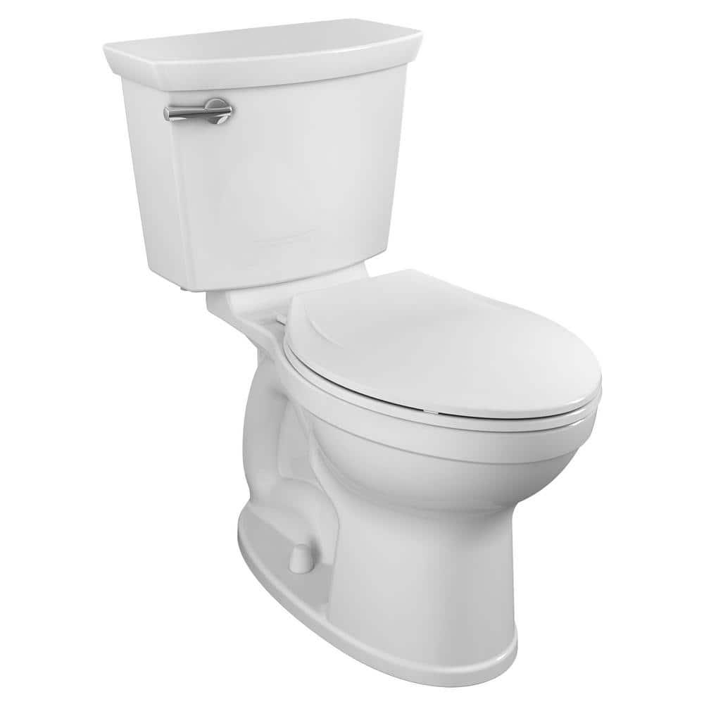 American Standard Champion Tall Height 2Piece HighEfficiency 128 GPF Single Flush Elongated Toilet in White Seat Included