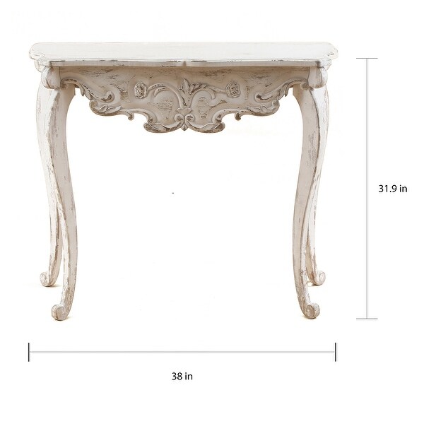 Vintage Off White Wood Console and Entry Table - 32