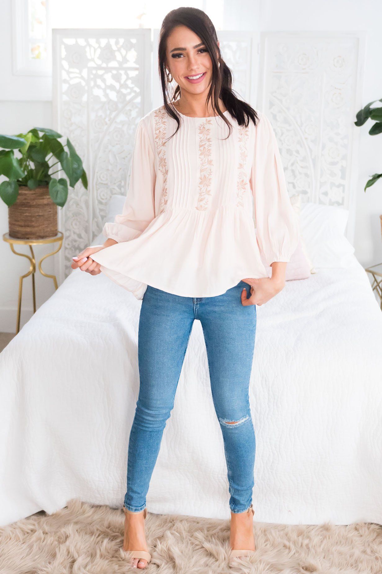 Spring Has Sprung Modest Blouse