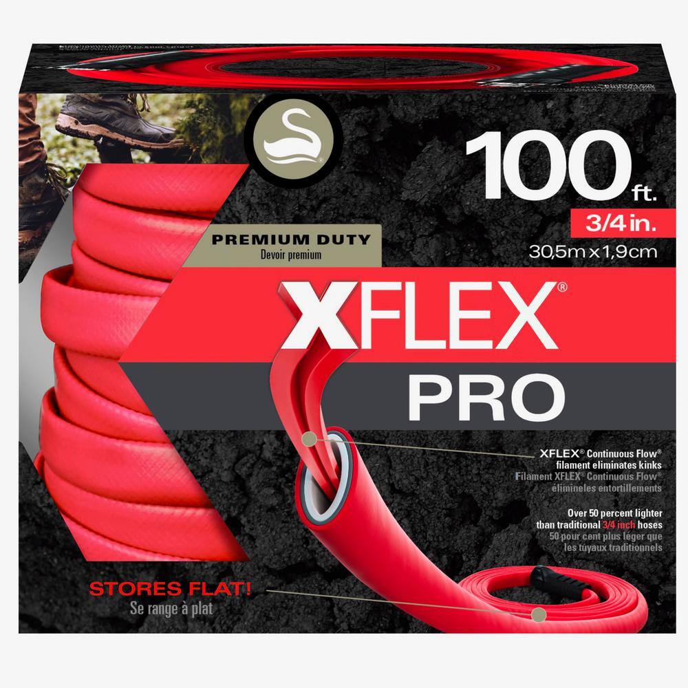 Swan Xflex Pro 34 in x 100 ft. Flat Non-Kink Hose Premium Duty CSNXFP34100