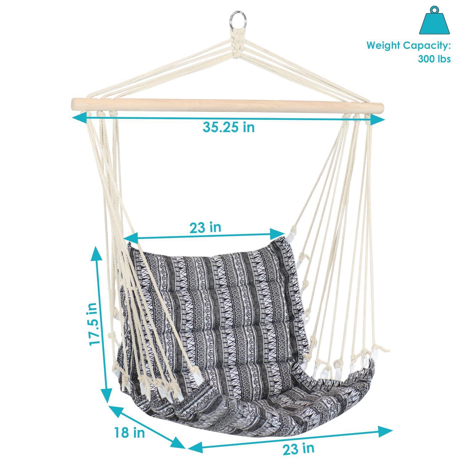 Ultimate Patio Padded Polycotton Hammock Chair