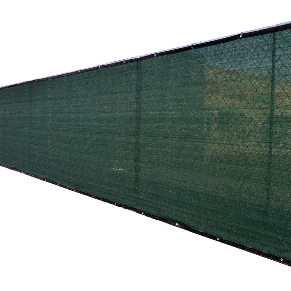 FENCE4EVER 68 in. x 50 ft. Green Privacy Fence Screen Plastic Netting Mesh Fabric Cover with Reinforced Grommets for Garden Fence F4E-G650FS-A-90