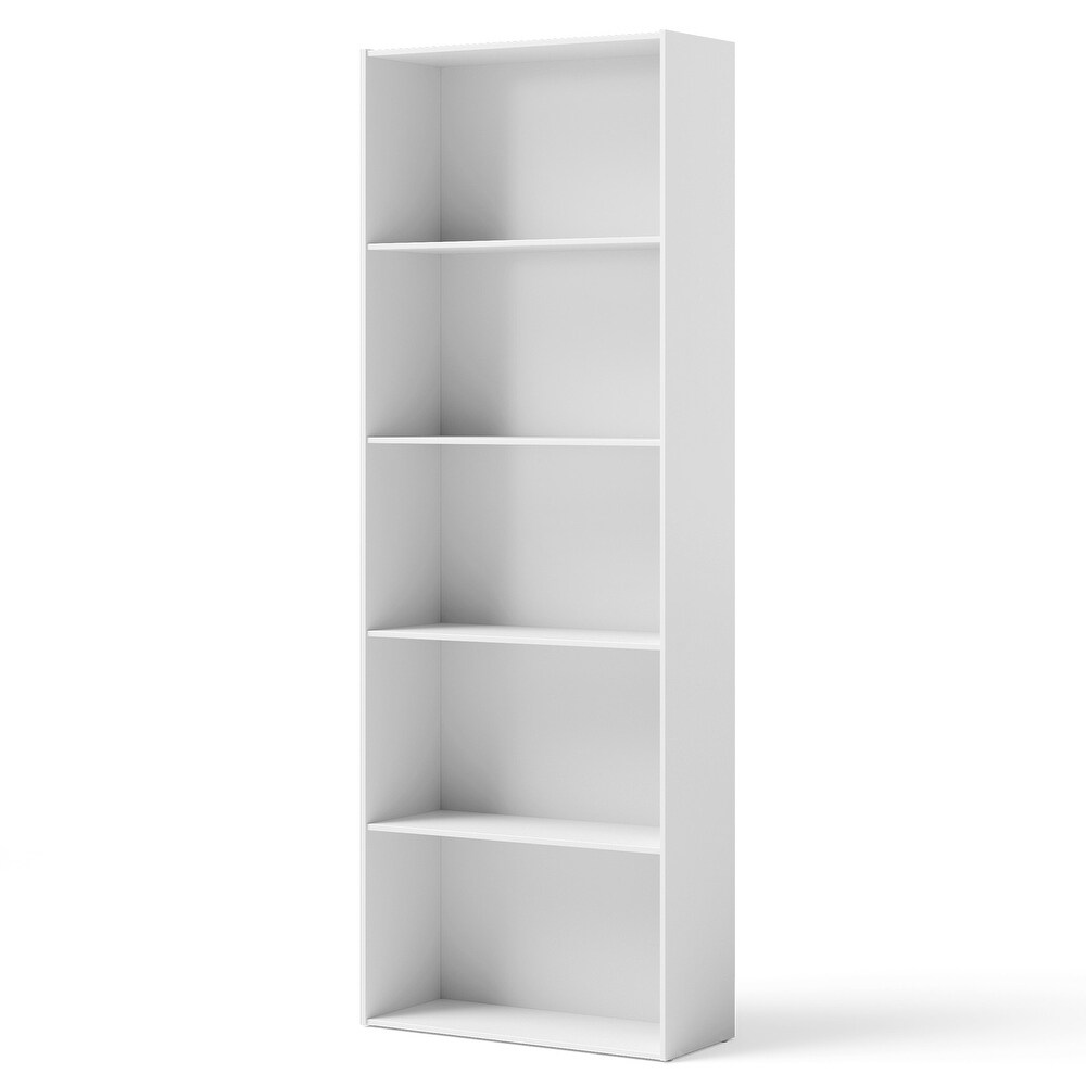 5 Shelf Storage Bookcase Modern Multi Functional Display Cabinet Furniture   23.5\