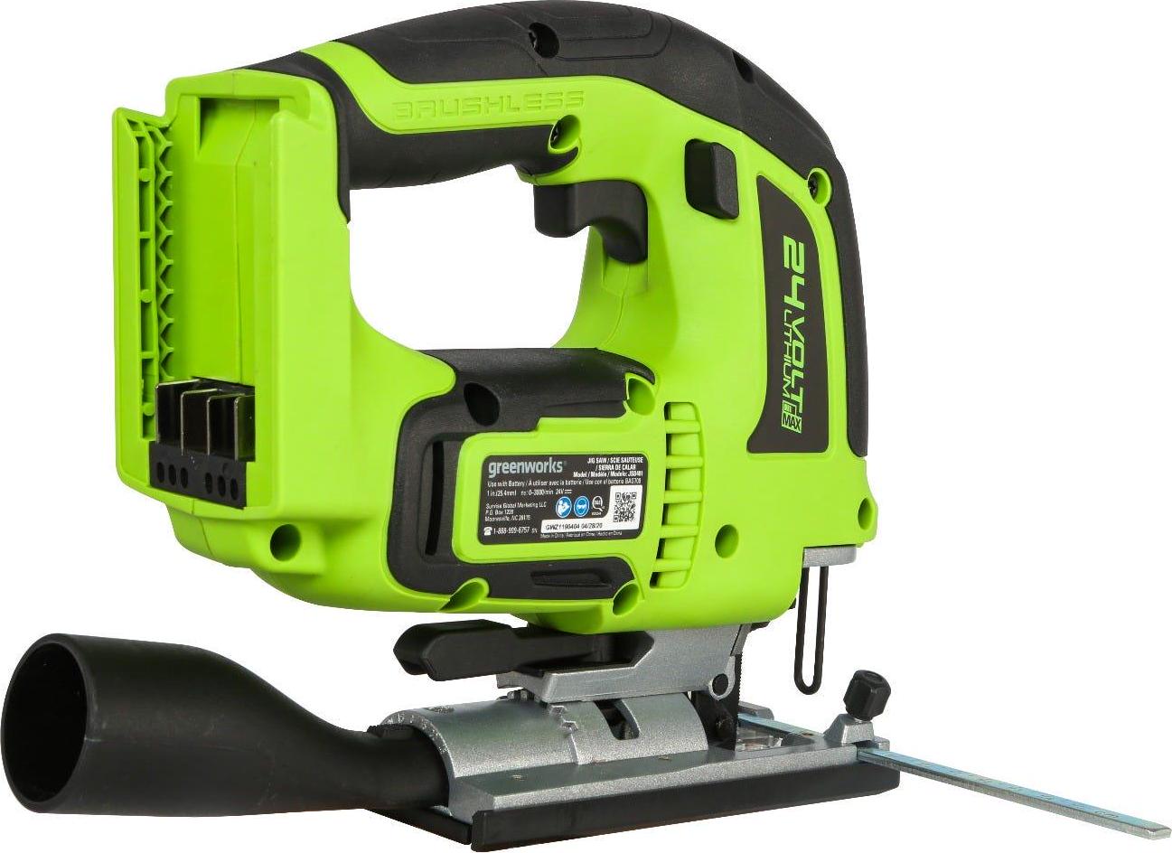 Greenworks 24V Brushless Jig Saw， Battery Not Included 3601202AZ