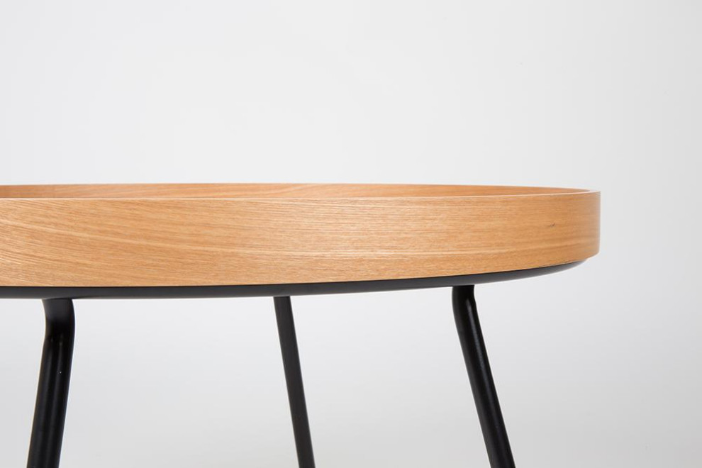 Removable Tray Coffee Table  Zuiver Oak Tray   Midcentury   Coffee Tables   by Luxury Furnitures  Houzz