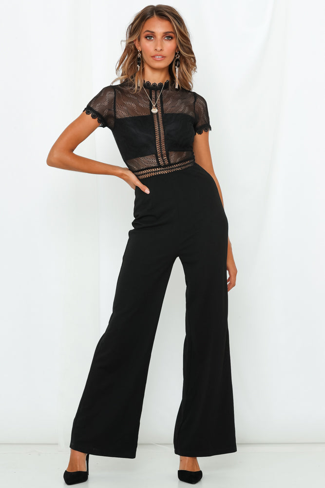 Love Amazes Me Jumpsuit Black