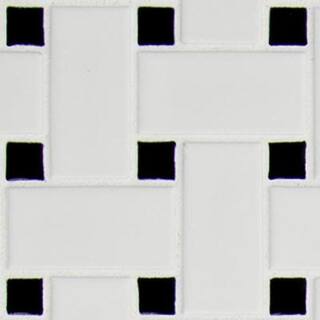 MSI Retro Bianco Weave 11.73 in. x 11.73 in. Matte Porcelain Patterned Look Floor and Wall Tile (14.4 sq. ft.Case) PT-RETBIA-BW