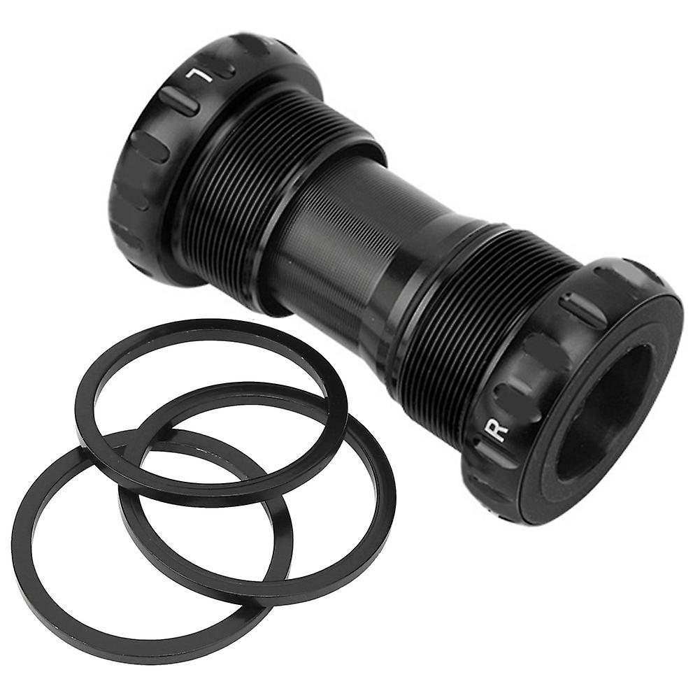 Aluminium Alloy Lightweight Mountain Bike Bb Screwing In Thread Ceramics Bearing Bottom Bracket Bicycle Accessoryblack