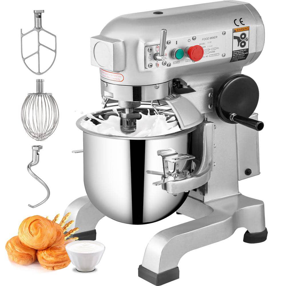 VEVOR 15 Qt Commercial Food Mixer 3 Speeds Adjustable Spiral Mixer with Stainless Steel Bowl for Schools Bakeries