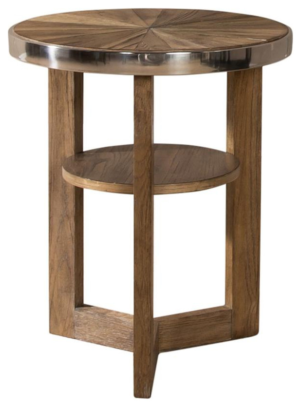 Omega round chair side table   Transitional   Side Tables And End Tables   by Liberty Furniture Industries  Inc.  Houzz