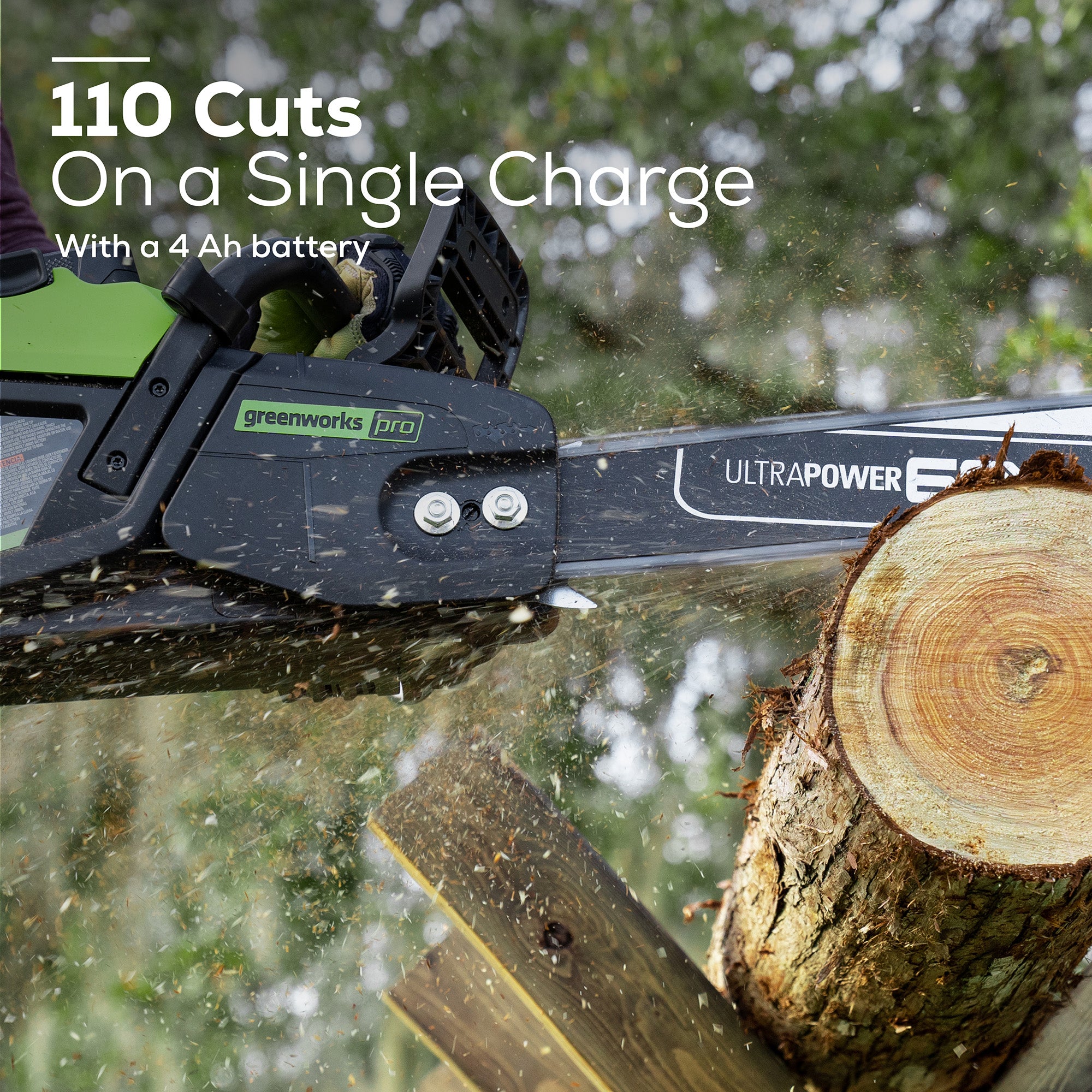 60V 18-Inch Cordless Chainsaw  Battery | Greenworks Tools