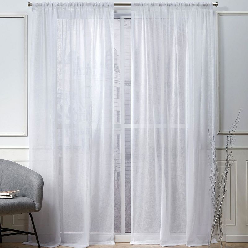 Nicole Miller NY 2-pack New York Belfry Sheer Window Curtains