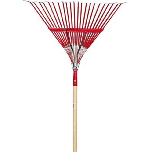 22-Tine Metal Leaf Rake&#44; 22.5 in.