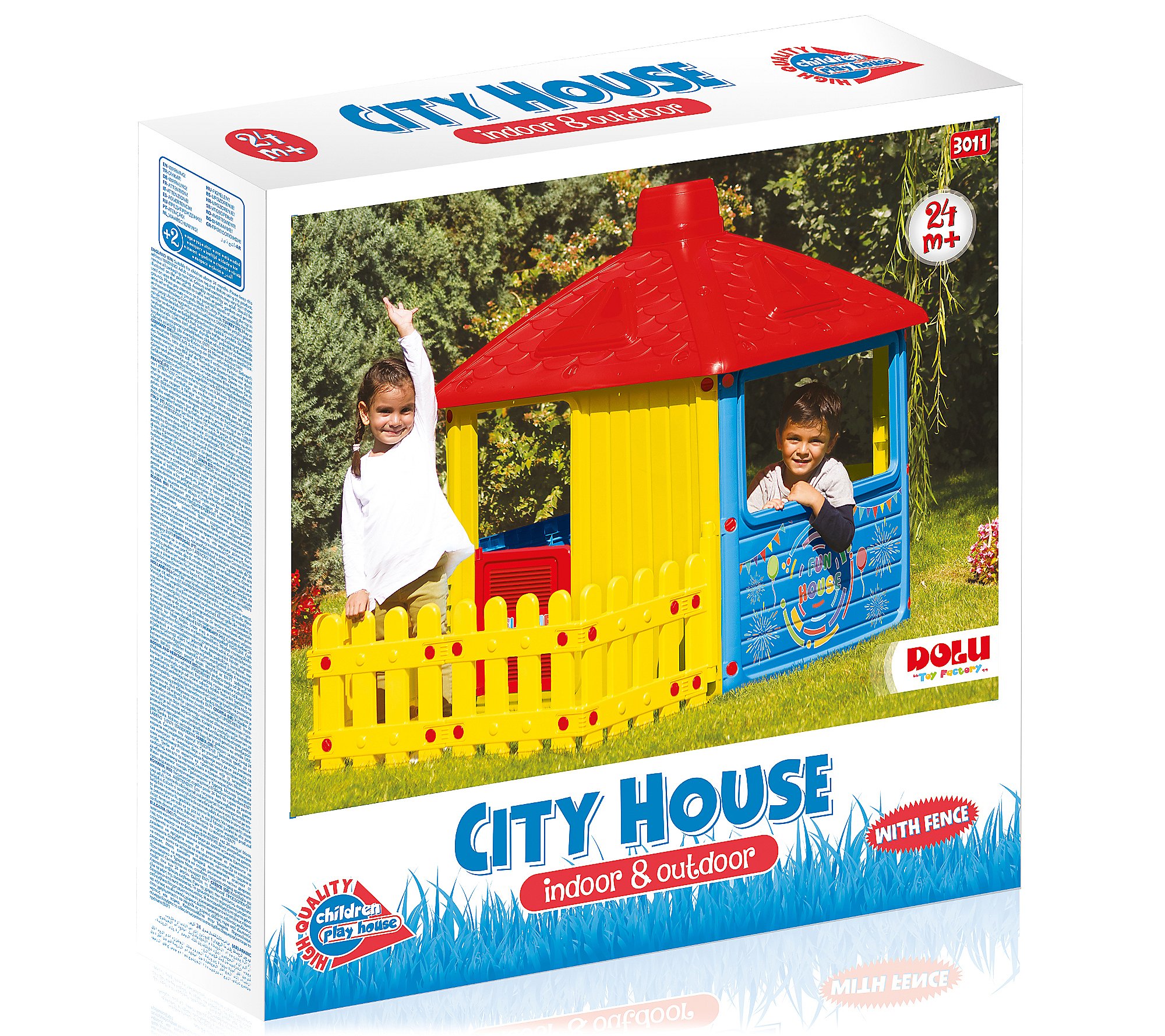 Dolu Toys My First City Playhouse With Fenced G arden