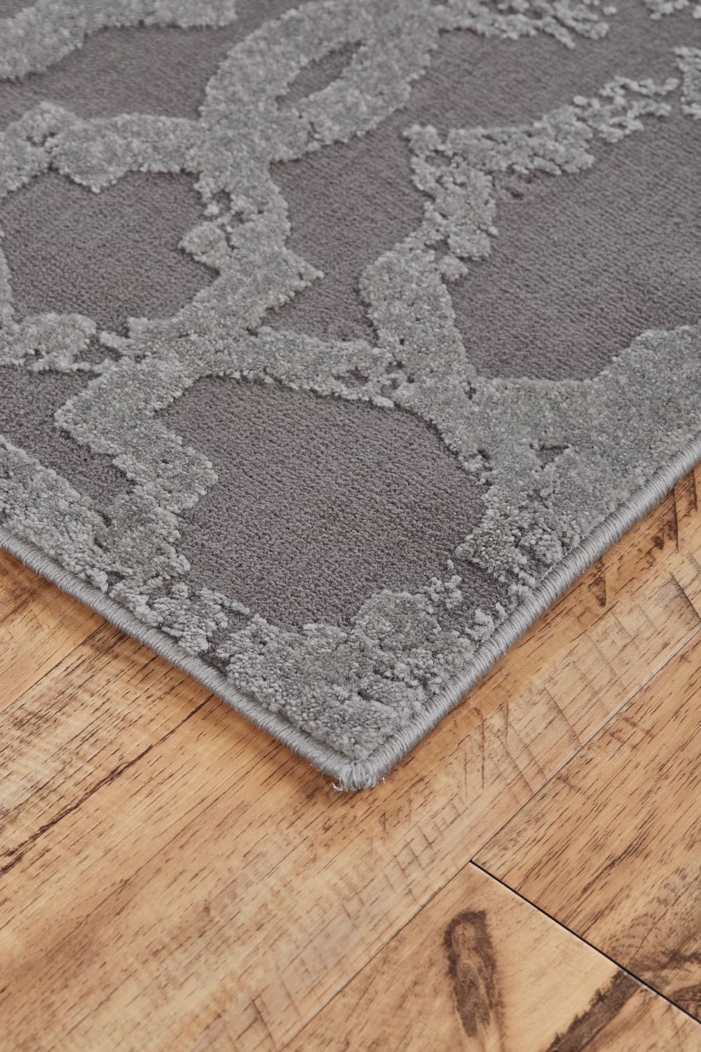 Plaza Silver Gray and Steel Rug by BD Fine