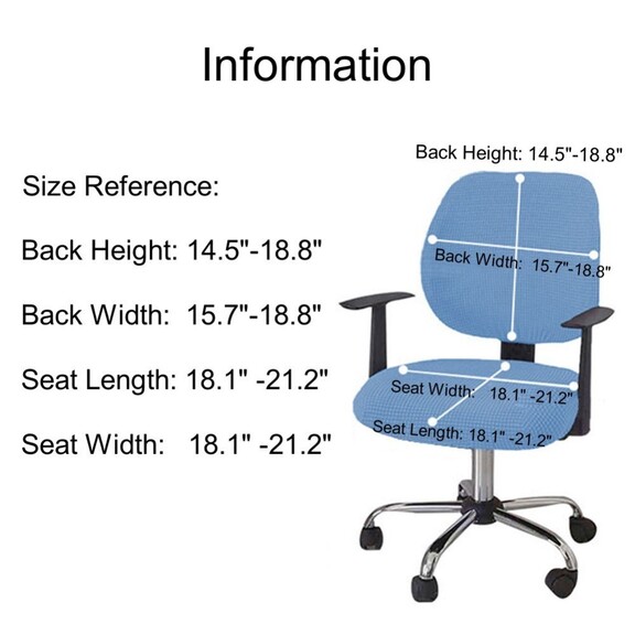 Muka 4 Pack Office Computer Chair Seat Covers Set ...