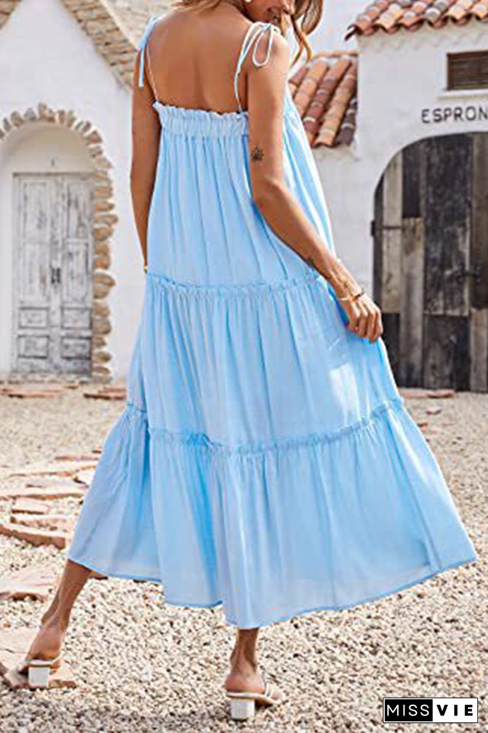 Solid Color Slip Swing Dress Wholesale