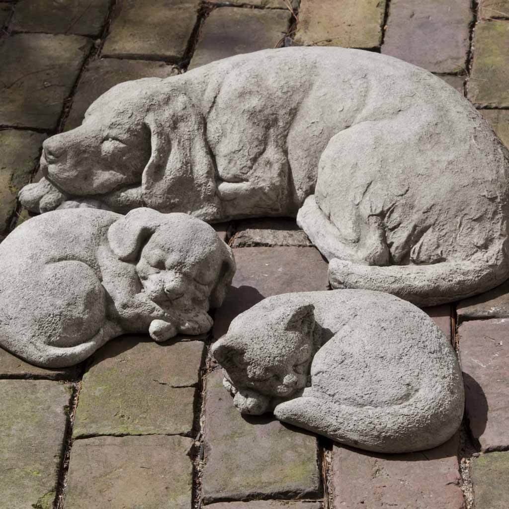 Campania International Curled Dog Statue