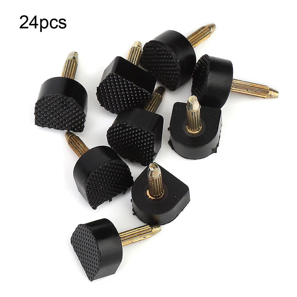 24pcs High Heel Replacement Tips Non Slip Shoes Repair Heel Dowels Protector (13 * 13mm)