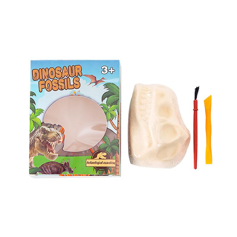 Miman  Childrens Archaeological Dinosaur Fossil Skeleton Model Diy Handmade Dinosaur Egg Blind Box Digging Toys