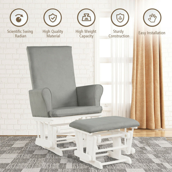 Costway 13496752 Baby Nursery Relax Rocker Rocking...