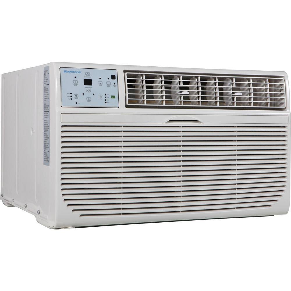 Keystone 8000 BTU 115V Through-The-Wall AC Energy Star Remote Dehumidifier Sleep Mode 24H Timer for Rooms up to 350 Sq. Ft. KSTAT08-1C