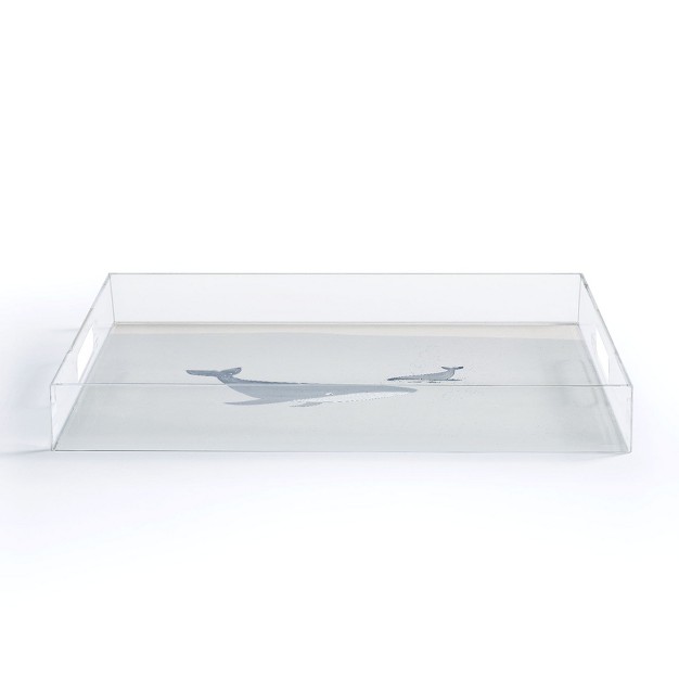 Hello Twiggs Two Whales Acrylic Tray Deny Designs