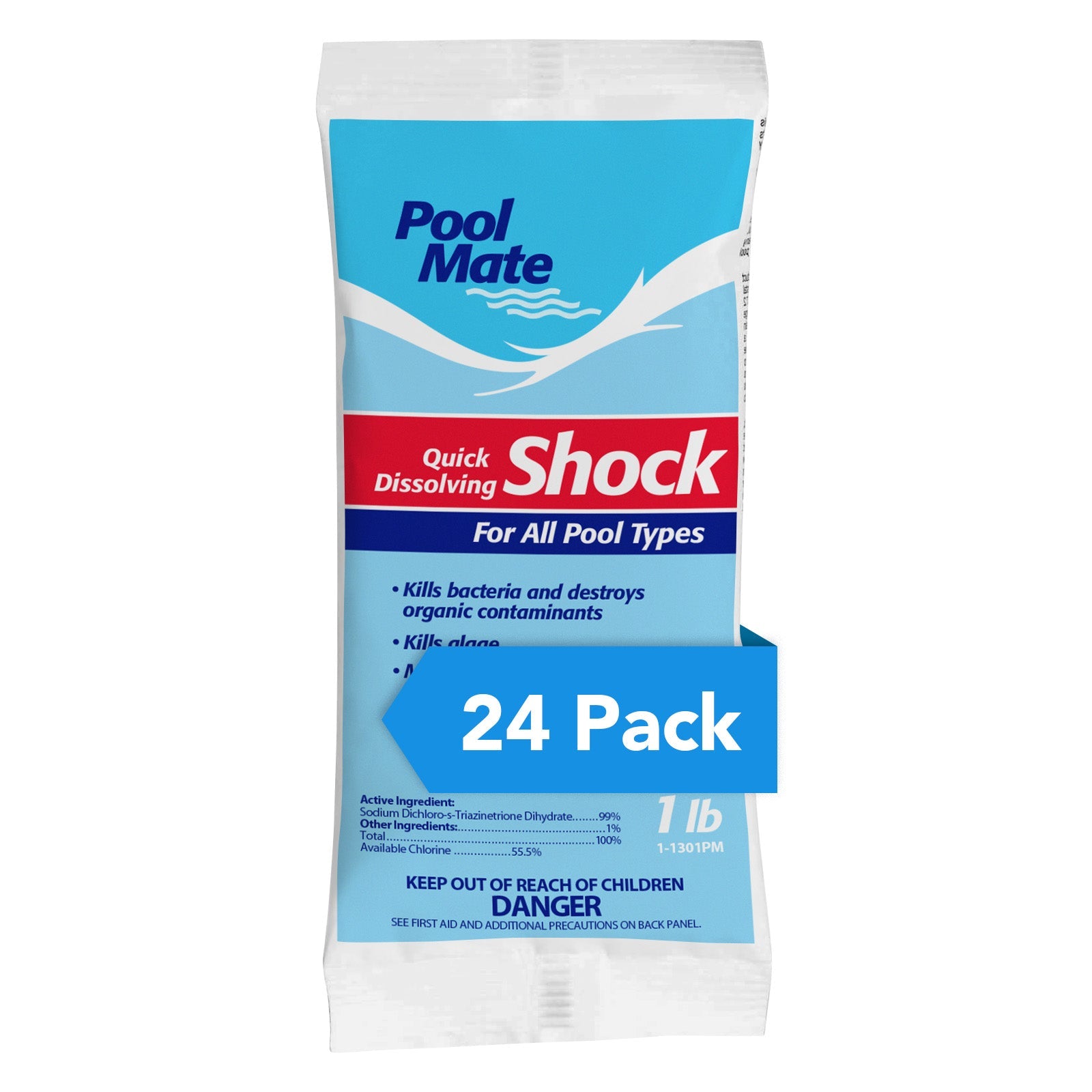 Pool Mate Quick Dissolving Swimming Pool Shock Treatment