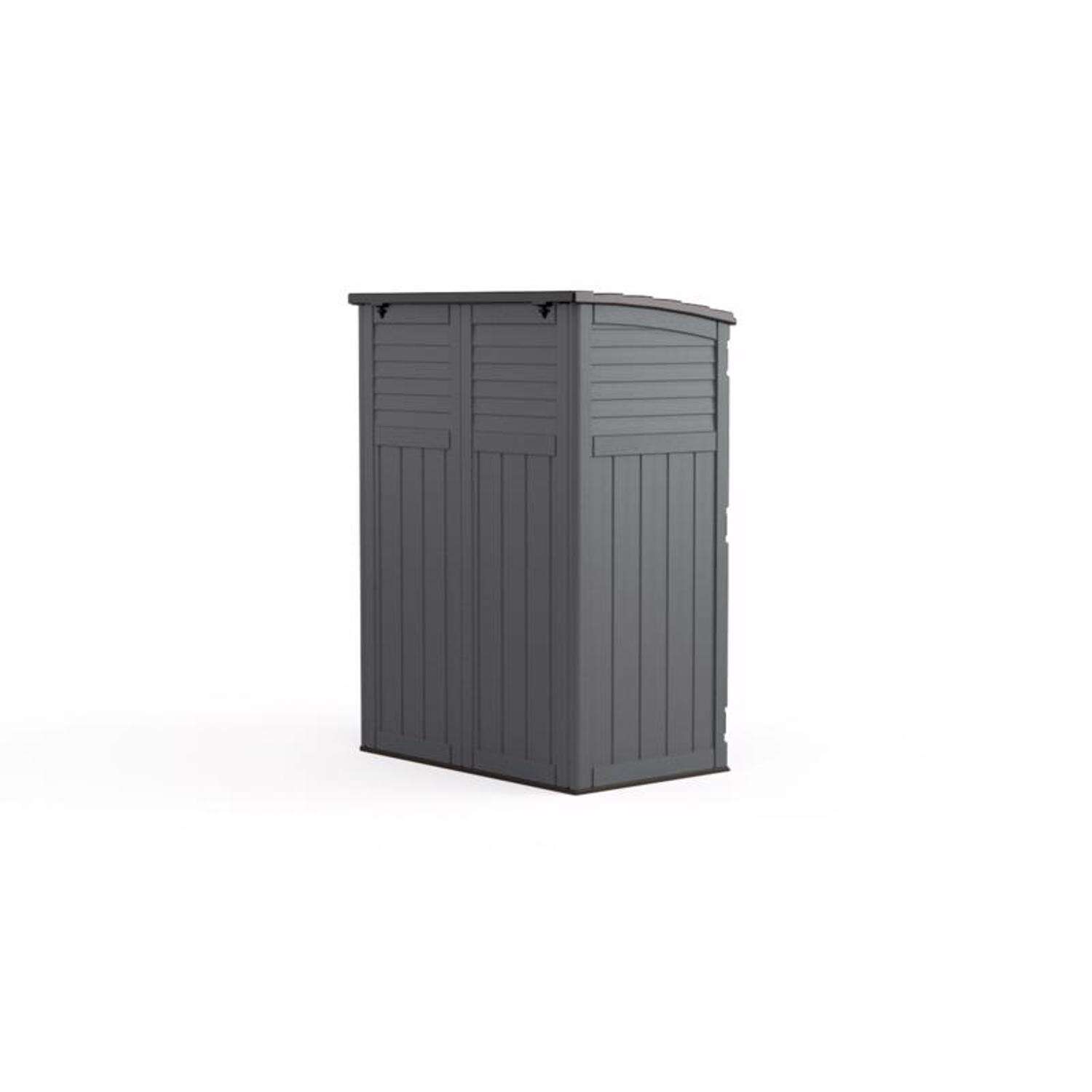 Suncast 4 ft. x 3 ft. Resin Vertical Pent Storage Shed with Floor Kit