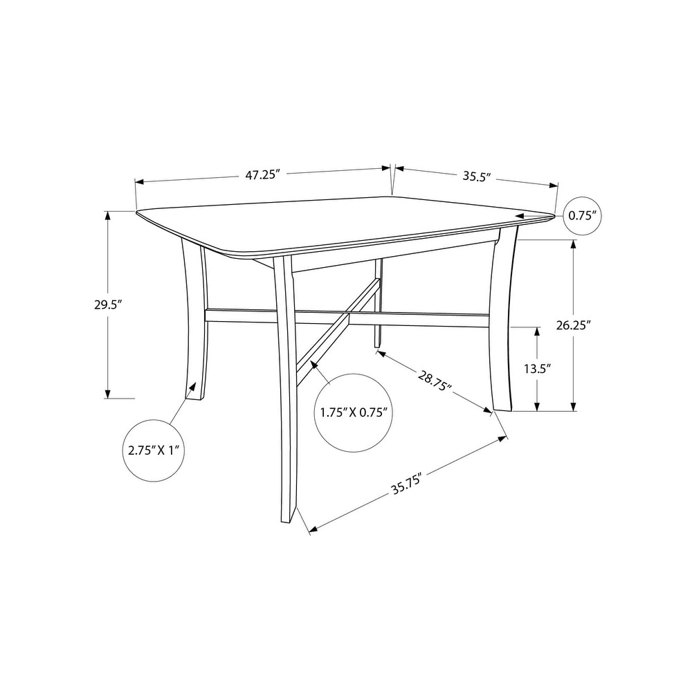 Monarch Specialties   Dining Table  48\