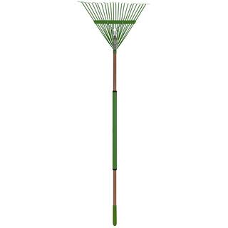 Ames 54 in. 22-Tine HardwoodSteel Handle Steel Leaf Rake 20201033