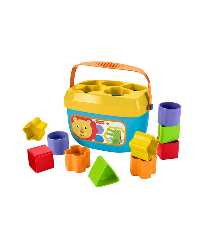 Fisher Price Fisher-Price Babys First Blocks Shape Sorting Toy with Storage Bucket