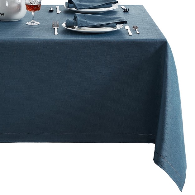 Alison Hemstitch Border Fabric Tablecloth Elrene Home Fashions