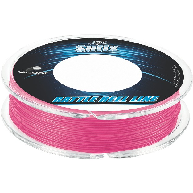 Sufix 50 Yard Rattle Reel V coat Fishing Line Hot Pink