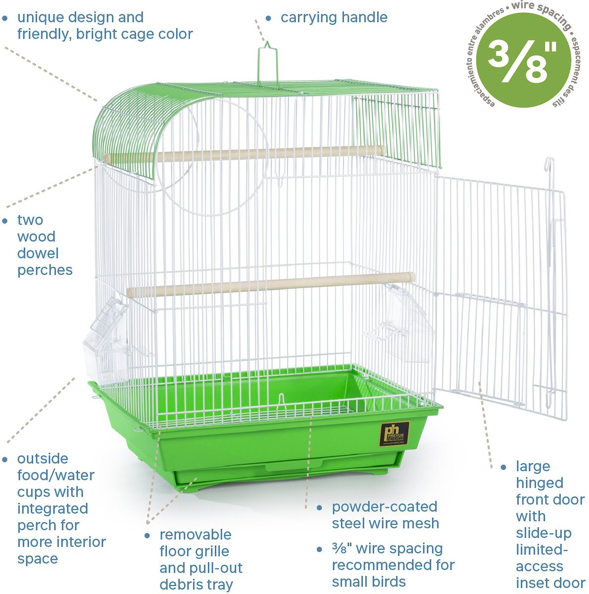 Prevue Pet Products Southbeach Flat Top Bird Cage